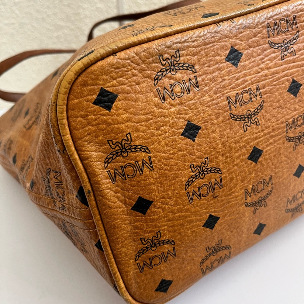 MCM Brown Logo Tote Bag - Picture 11 of 12